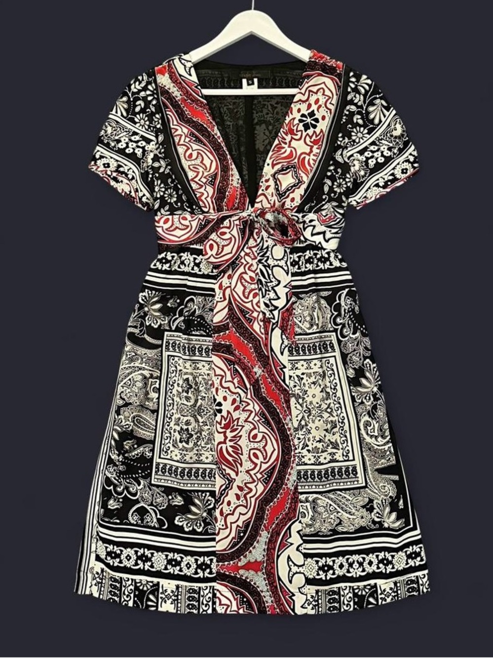 🇺🇸 100% SILK Made in USA Vintage Floral Dress